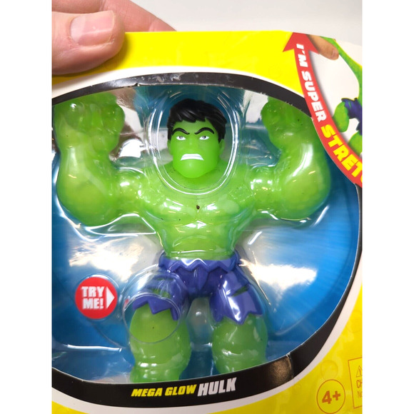 Heroes of Goo Jit Zu Marvel Glow Surge Glows in the Dark Mega Glow Hulk by Moose - Picture 3 of 4